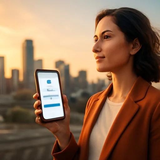 Phone showing JITA365 login instructions